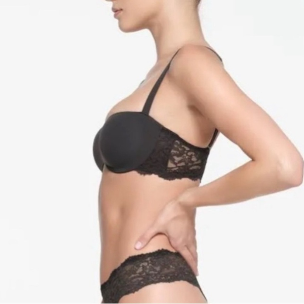 SKIMS FITS EVERYBODY LACE LIGHTLY LINED BALCONETTE BRA 32DDD